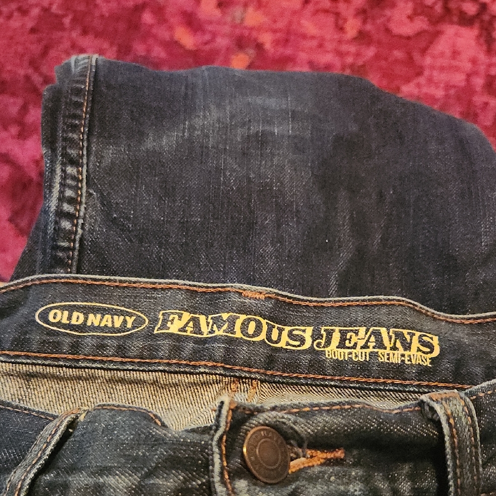 Old Navy Men's Dark Blue Bootcut Jeans